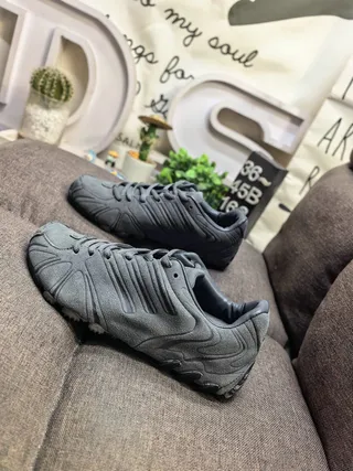 Adidas Predator Black Brown Leather Upper Ribbed Synthetic Cage Lifestyle Sneakers 7