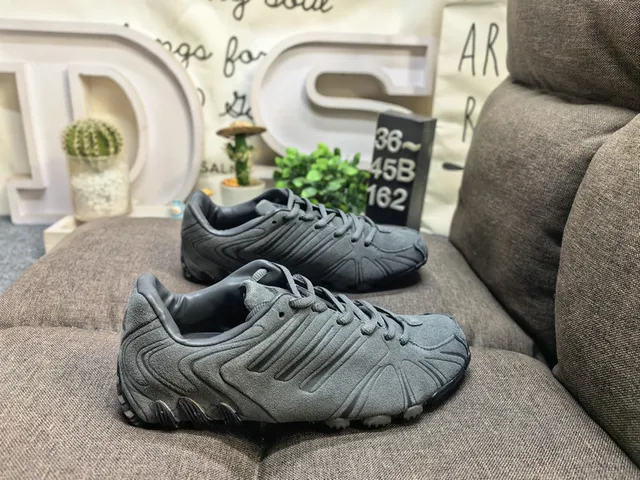 Adidas Predator Black Brown Leather Upper Ribbed Synthetic Cage Lifestyle Sneakers 11