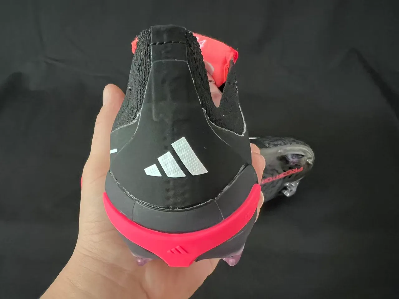 Adidas Predator Manostrike Black Pink Firm-Ground Soccer Shoes 5