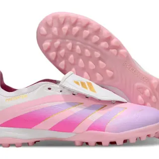 Adidas Predator गुलाबी लैवेंडर ग्रेडिएंट टर्फ फुटबॉल जूते