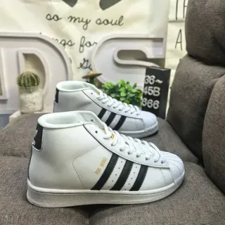 Adidas Pro Model सफेद काला सोना लाइफस्टाइल स्नीकर