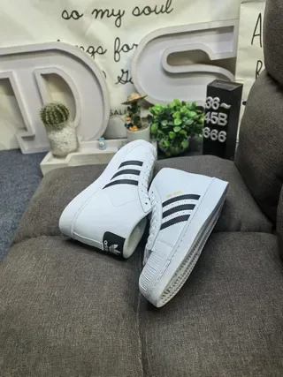 Adidas Pro Model White Black Gold Lifestyle Sneakers 6