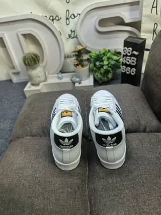 Adidas Pro Model White Black Gold Lifestyle Sneakers 8