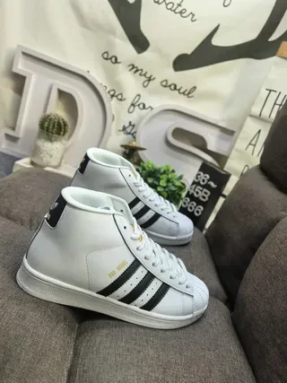 Adidas Pro Model White Black Gold Lifestyle Sneakers 9