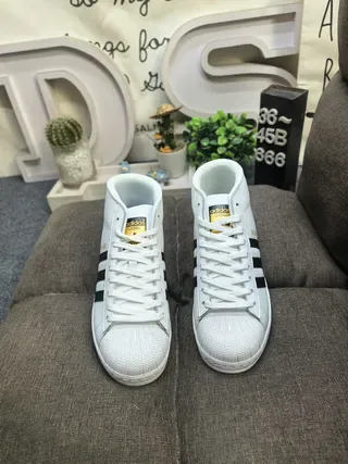 Adidas Pro Model White Black Gold Lifestyle Sneakers 10