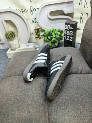 Adidas Samba Black and White Lifestyle Sneakers 6