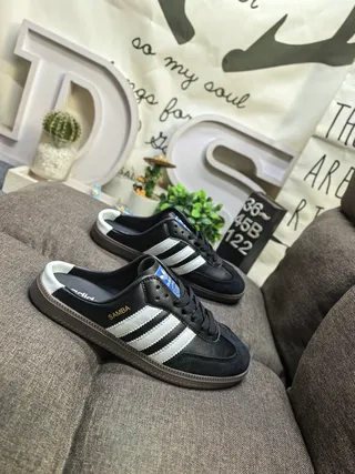 Adidas Samba Black and White Lifestyle Sneakers 9