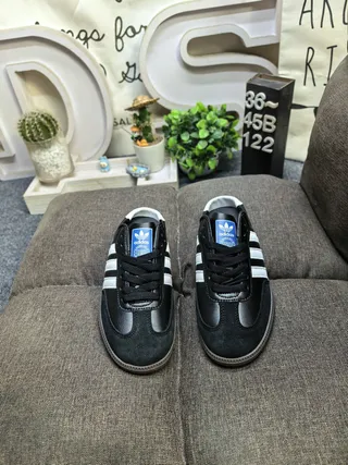 Adidas Samba Black and White Lifestyle Sneakers 10