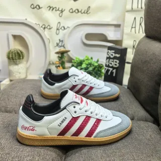 Adidas Samba Coca-Cola White Maroon Lifestyle Sneakers