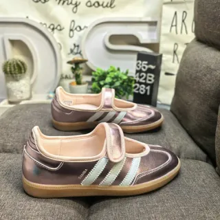 Adidas Samba Metallic Rose-Gold Mary Jane Shoes