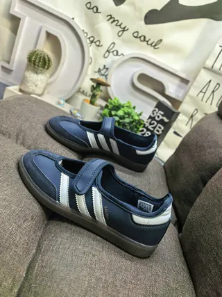 Adidas Samba Metallic Rose-Gold Mary Jane Shoes 7