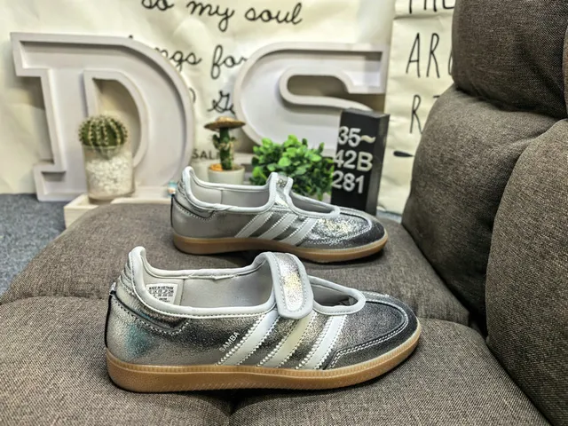 Adidas Samba Metallic Rose-Gold Mary Jane Shoes 21