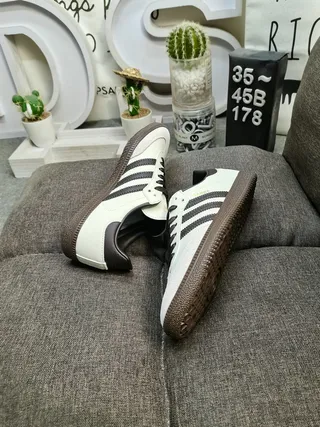 Adidas Samba Off-White and Black Lifestyle Sneakers 6