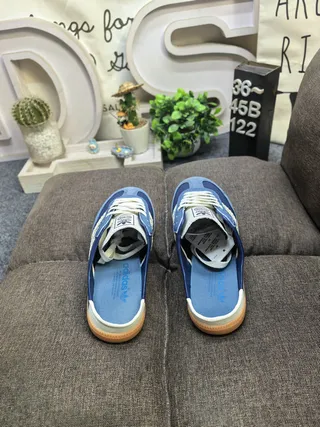 Adidas Samba Off-White Brown Gum Loafers 8