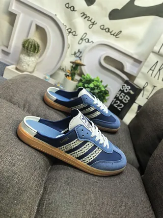 Adidas Samba Off-White Brown Gum Loafers 9