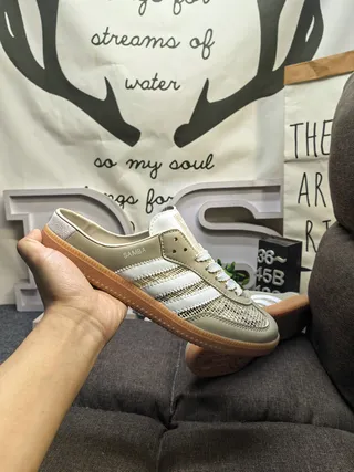 Adidas Samba Off-White Brown Gum Loafers 15