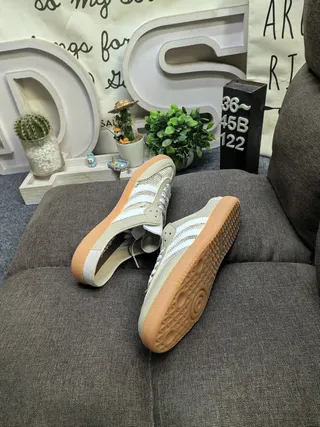 Adidas Samba Off-White Brown Gum Loafers 16