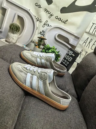 Adidas Samba Off-White Brown Gum Loafers 17