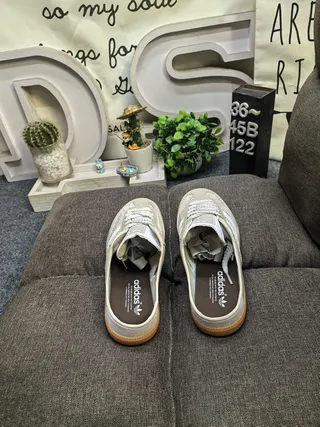 Adidas Samba Off-White Brown Gum Loafers 18