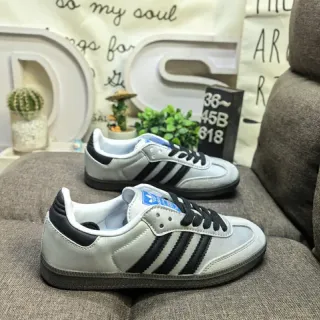 Adidas Samba OG Gray and Black Lifestyle Sneakers