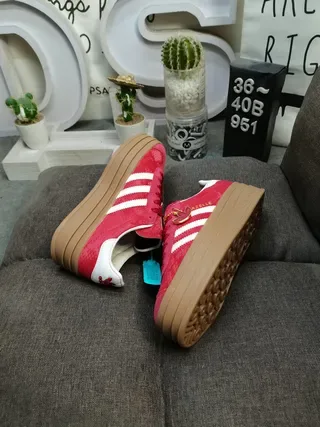 Adidas Samba Platform Red White Gum Lifestyle Sneakers 6