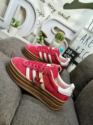 Adidas Samba Platform Red White Gum Lifestyle Sneakers 7