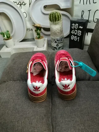 Adidas Samba Platform Red White Gum Lifestyle Sneakers 8