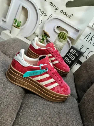 Adidas Samba Platform Red White Gum Lifestyle Sneakers 9