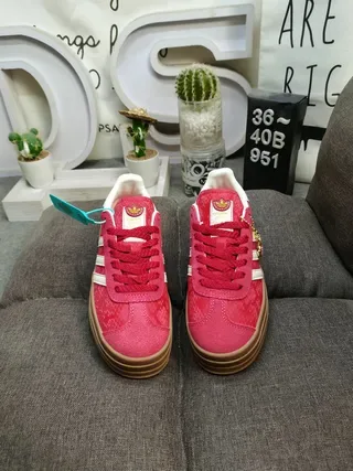 Adidas Samba Platform Red White Gum Lifestyle Sneakers 10