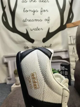 Adidas Samba Tokyo White Black Gold Lifestyle Sneakers 23