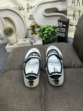 Adidas Samba White and Black Laceless Mary Jane Lifestyle Sneakers 8