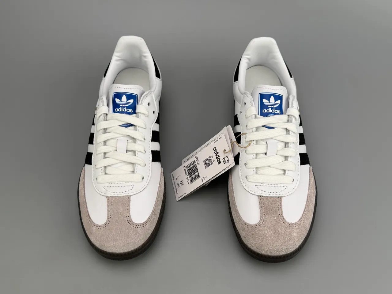 Adidas Samba White Black Beige Lifestyle Sneakers 3