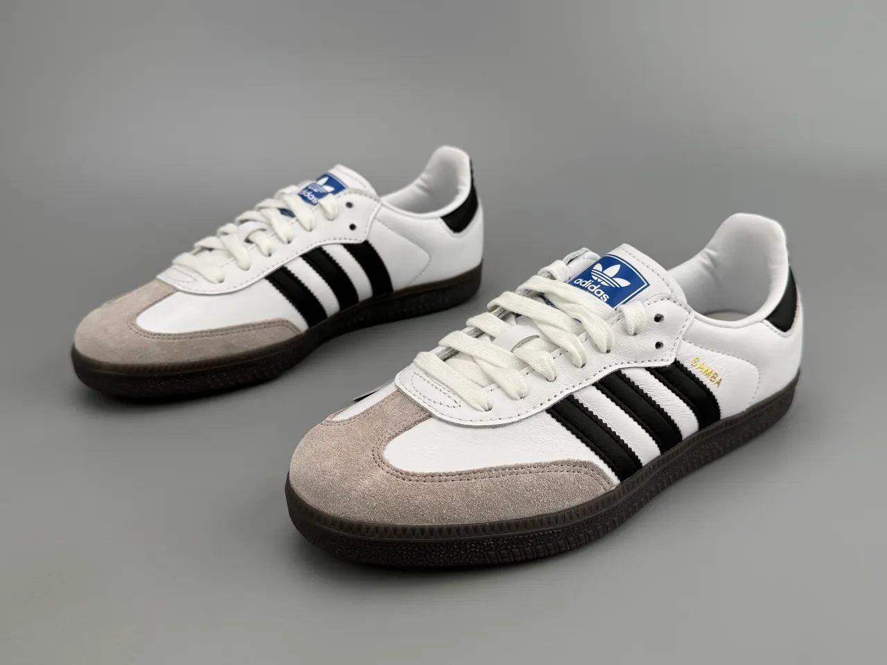 Adidas Samba White Black Beige Lifestyle Sneakers 7