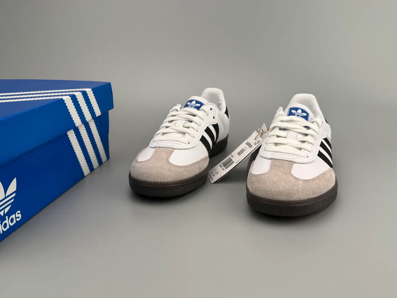 Adidas Samba White Black Beige Lifestyle Sneakers 9