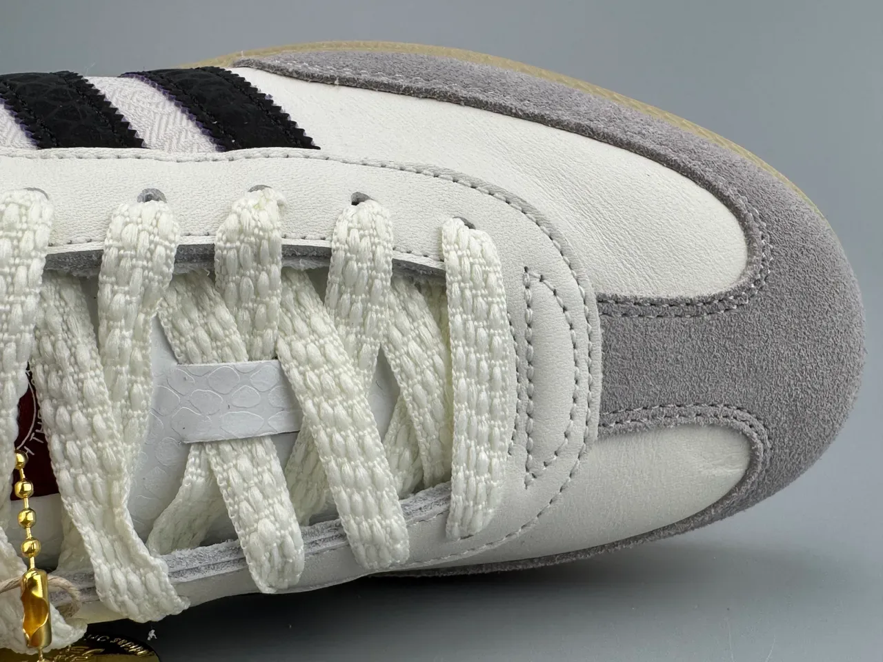 Adidas Samba White Black Gray Maroon Lifestyle Sneakers 2