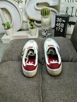 Adidas Samba सफेद लाल काला Gum लाइफस्टाइल स्नीकर 8