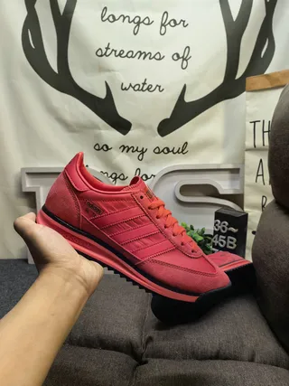Adidas SL 72 Red Suede Lifestyle Sneakers 5