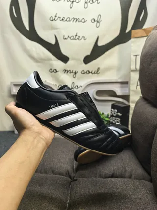 Adidas Smils Black and White Indoor Soccer Shoes 5