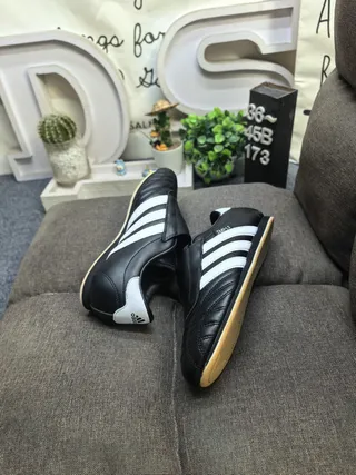 Adidas Smils Black and White Indoor Soccer Shoes 6