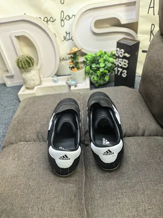 Adidas Smils Black and White Indoor Soccer Shoes 8