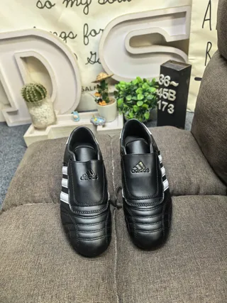 Adidas Smils Black and White Indoor Soccer Shoes 10