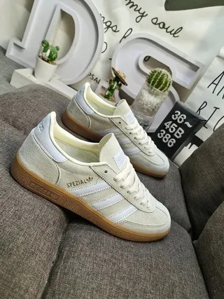 Adidas Spezial Beige Suede and White Lifestyle Sneakers 9