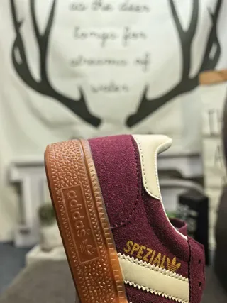 Adidas Spezial Burgundy Suede Lifestyle Sneakers 23