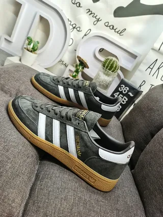 Adidas Spezial 深灰色麂皮生活方式运动鞋 7