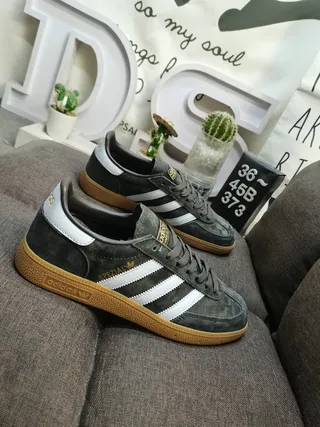 Adidas Spezial 深灰色麂皮生活方式运动鞋 9