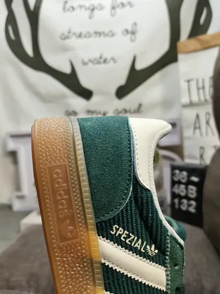 Adidas Spezial Green Corduroy Lifestyle Sneakers 3