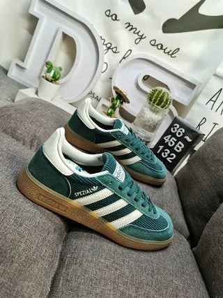 Adidas Spezial Green Corduroy Lifestyle Sneakers 9