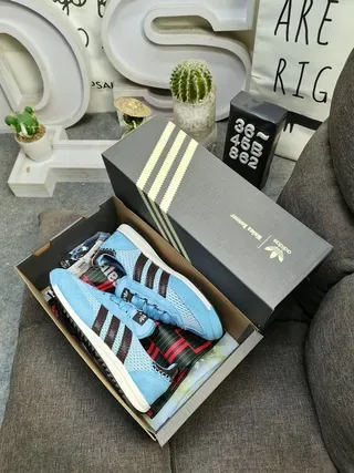 Adidas Spezial Light Blue Black Lifestyle Sneakers 3