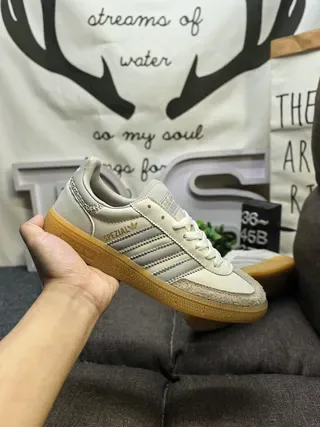Adidas Spezial Off-White and Beige Suede Leather Lifestyle Sneakers 5
