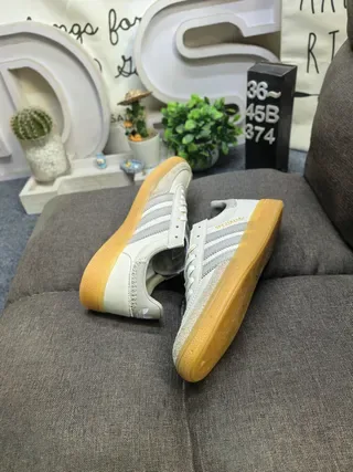 Adidas Spezial Off-White and Beige Suede Leather Lifestyle Sneakers 6